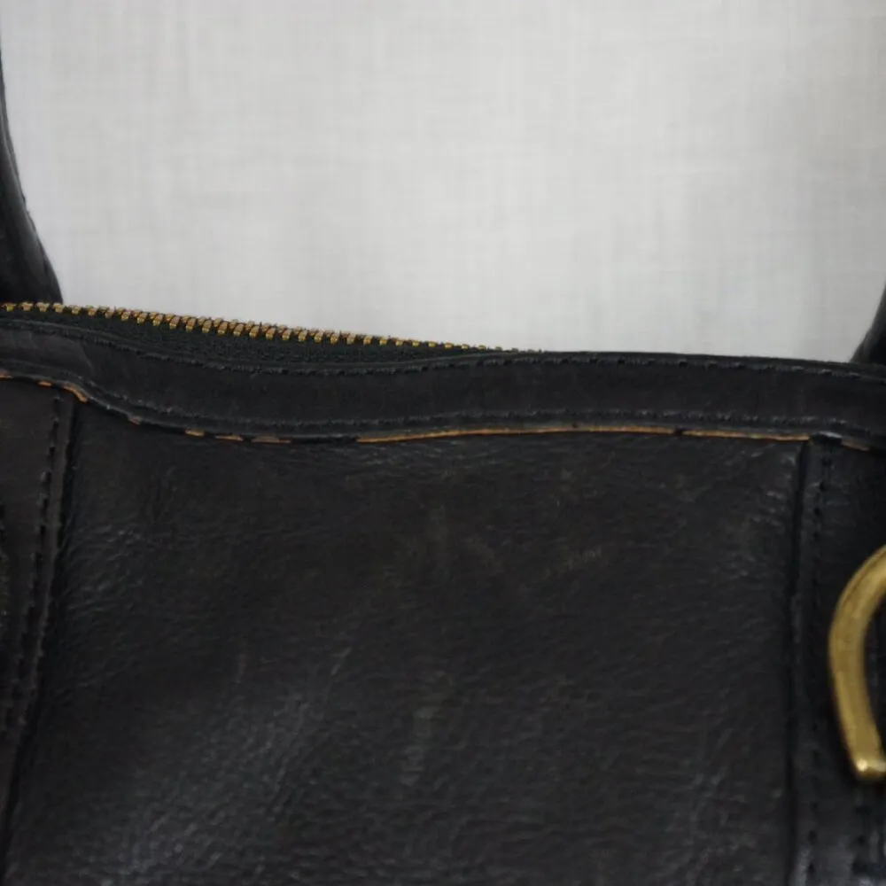 Banana Republic Large Black Leather  Shoulder Bag - Image 11