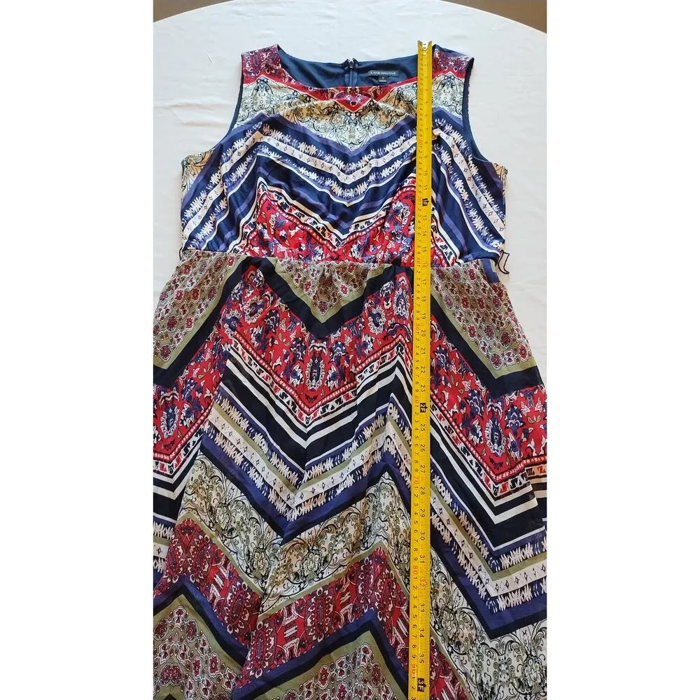 Lane Bryant Striped Geometric Casual Long Dress Multicolor Size 16 - Image 8