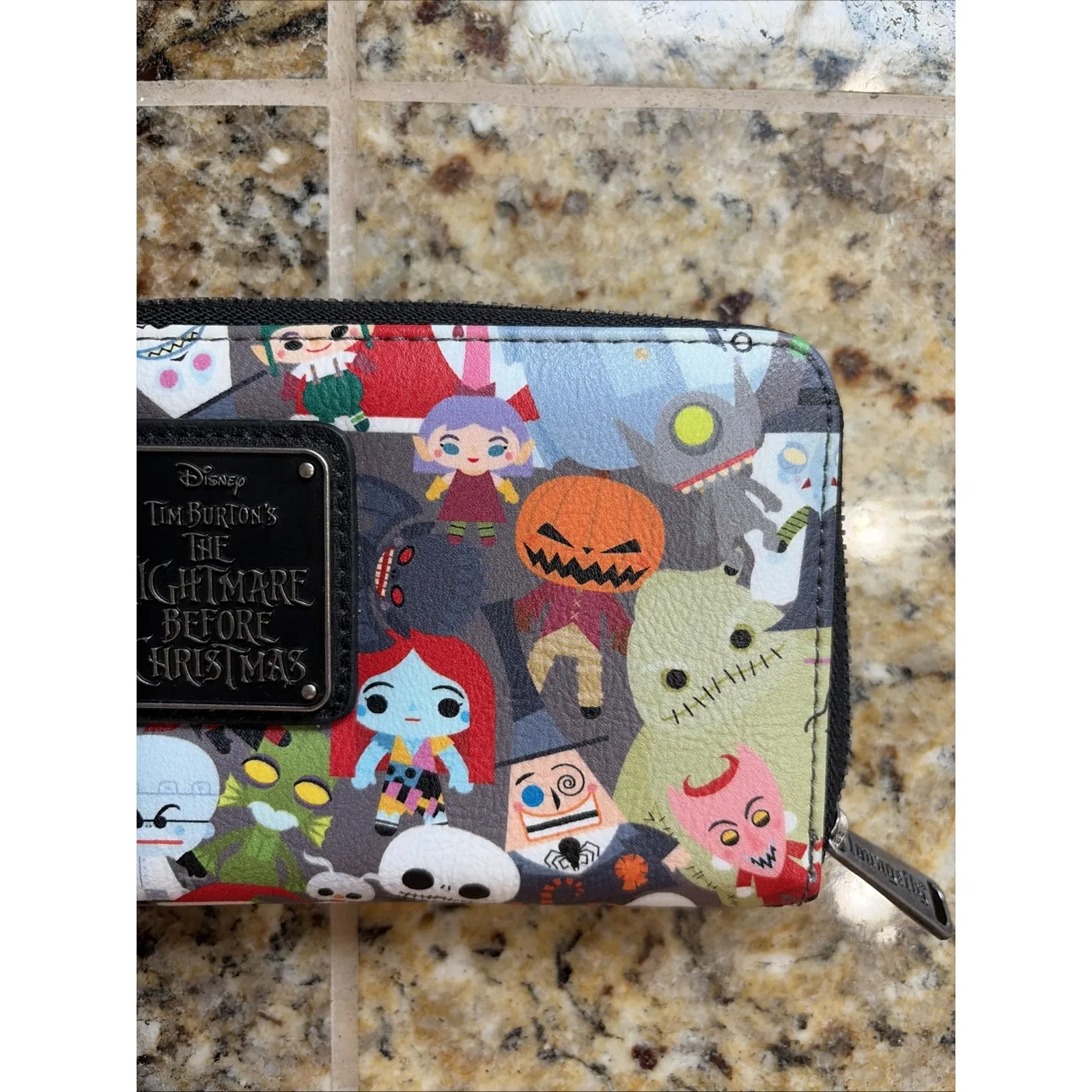 Loungefly Disney Tim Burton Nightmare Before Christmas Zip Around Card Wallet - Image 4
