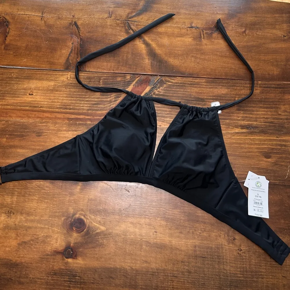 NWT Time and Tru Women’s Large Black Bikini Bathing Suit - Image 5