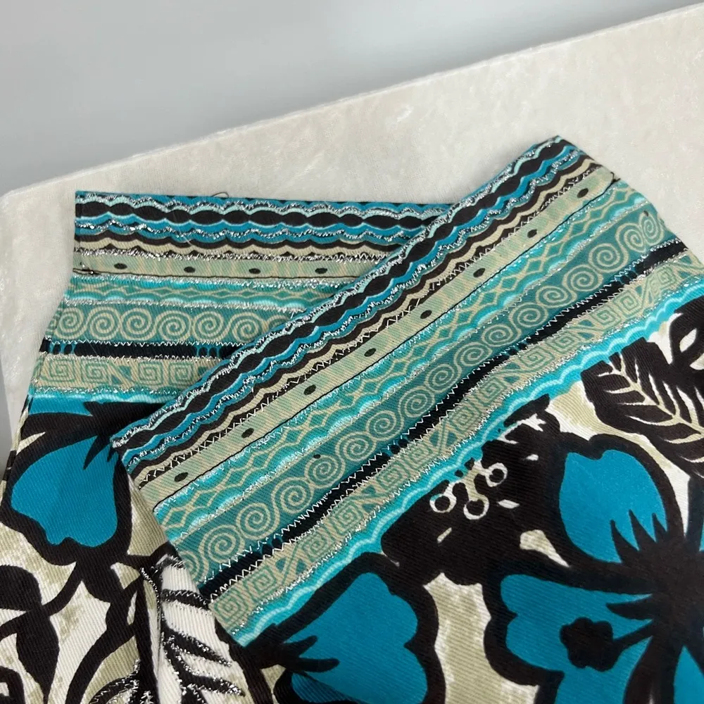 Units nwt xl embroidery beaded floral artsy button down light blazer jacket top - Image 3