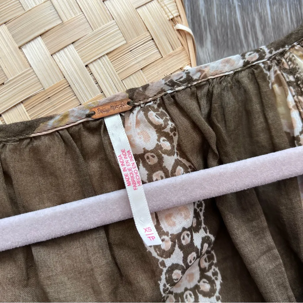 Free people Elena‎ printed billowy top floral print - Image 4