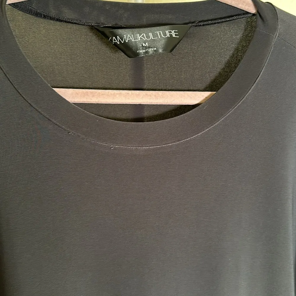 Norma Kamali Kulture Short Sleeve Gray Shift Dress - Medium - Image 2