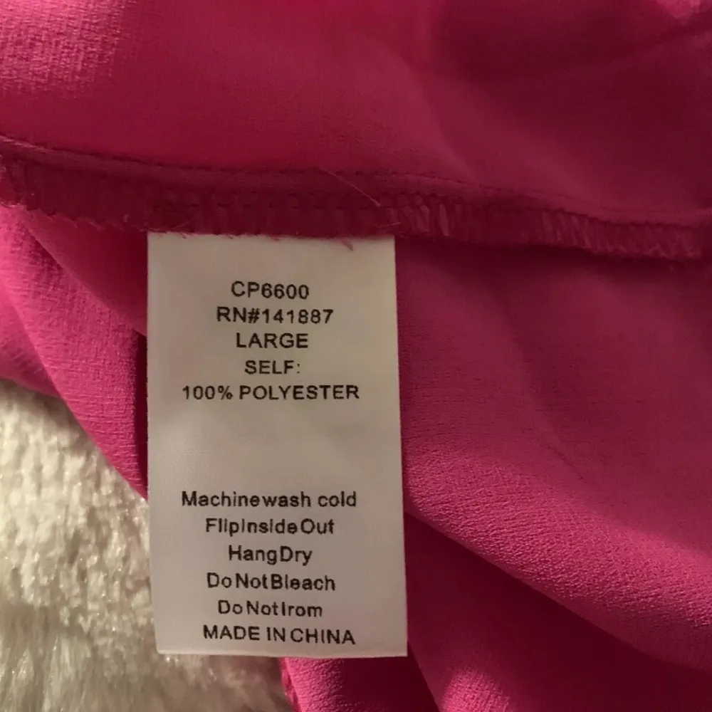 NWOT TCEC Sleeveless Cami Tank Size Large Fuchsia Pink - Image 12