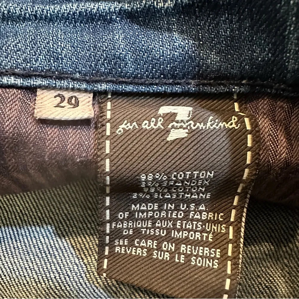 7 for All Mankind Womens Studded Jean Short Size 29 - Image 8