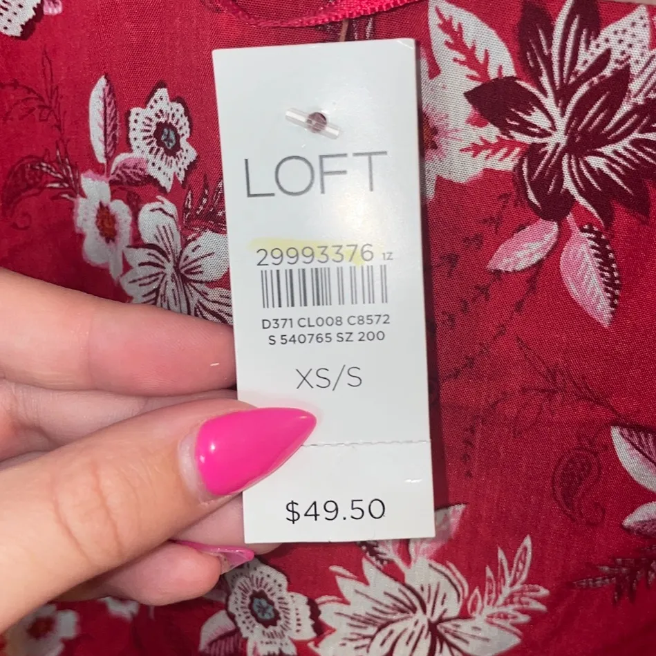 Ann Taylor Loft Floral Kimono Lightweight Blouse - Image 5