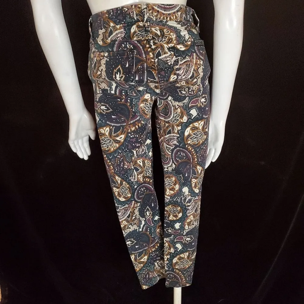 7 For All Mankind Ankle Skinny Paisley Jeans (24) - Image 5