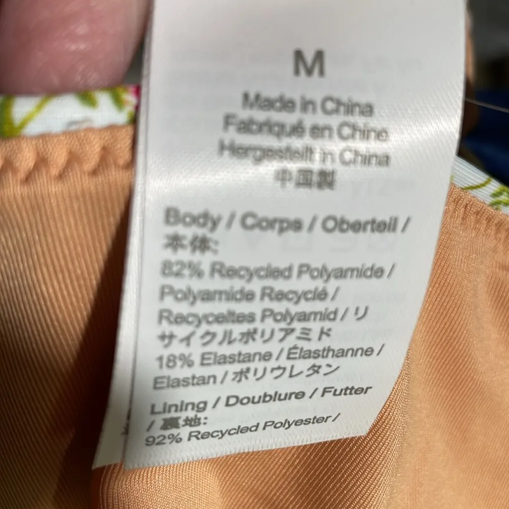 J Crew Curved Waist Cheeky Bikini Bottom Cloud Meadow Floral M (8-10) NWT - Image 7