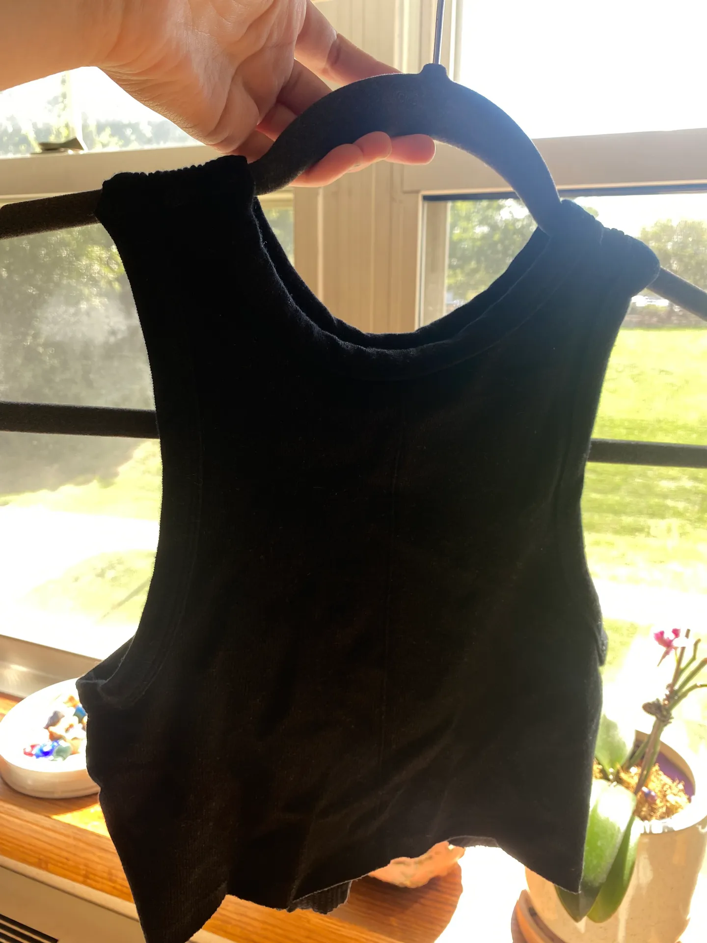 Ribbed Black Top - Image 3