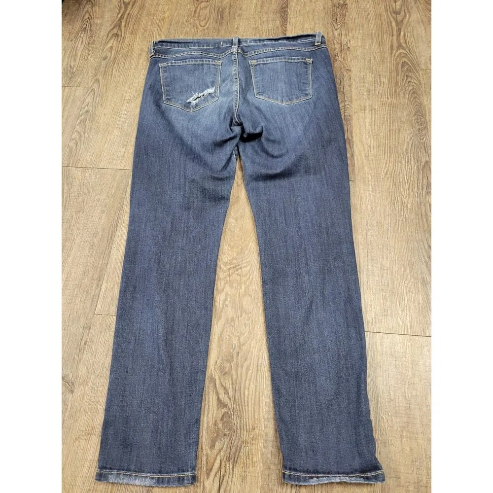 Flying Monkey Platinum Jeans Womens 28 Blue Skinny Ankle Dark Wash Denim - Image 6