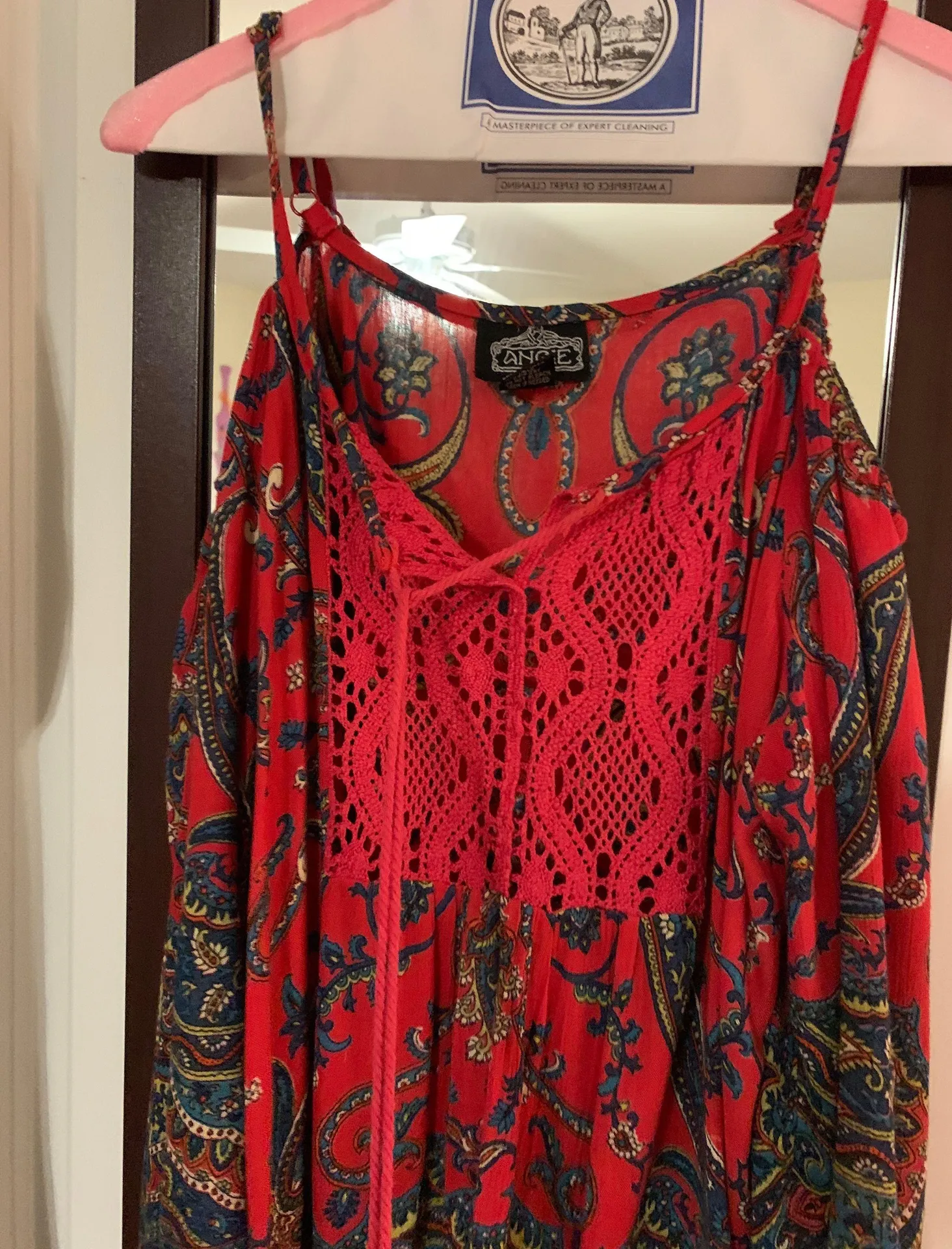 Boutique Cold Shoulder Bell Sleeve Top - Image 5