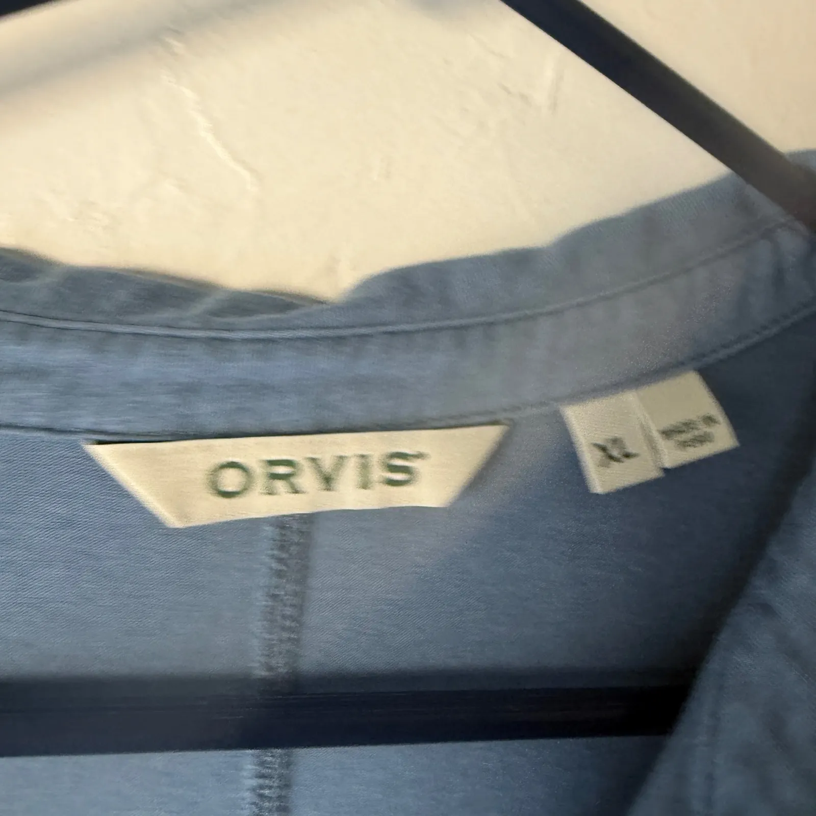 ORVIS Womens Blue Pima Cotton Soft Short Sleeve Collared Preppy Polo  XL - Image 8