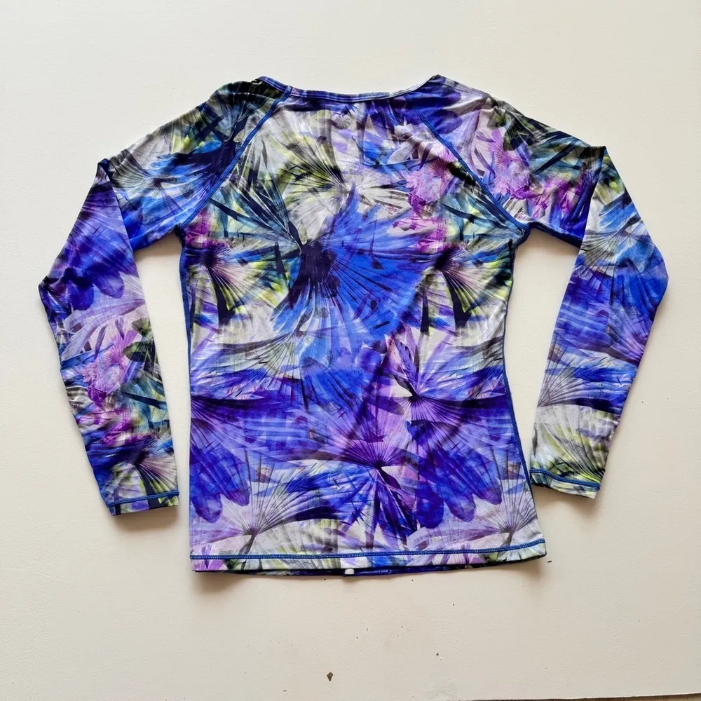 Athleta - Wailea Long Sleeve Rash Guard in Blue Multicolor - Image 2