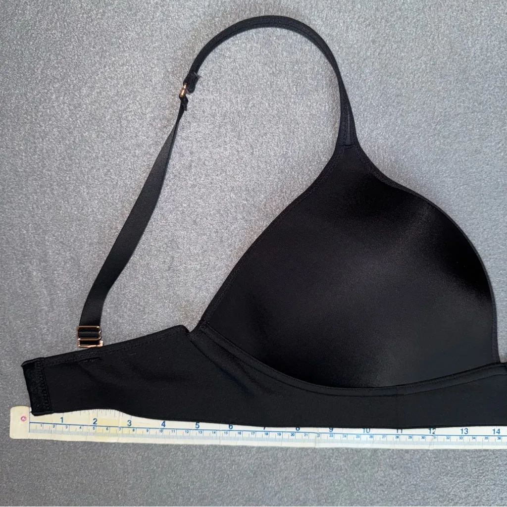 Aerie‎ 36DD wireless convertible Black Women's Bra Rose gold accents molded cups - Image 2