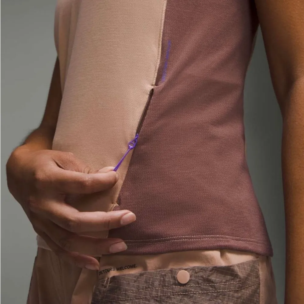 lululemon athletica Cap-Sleeve Hiking Tank Pink Clay/Dark Oxide -Size 4 - Image 3