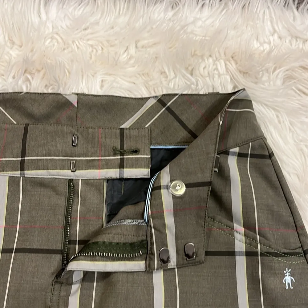 Smartwool merino wool stretch plaid mini skirt 8 - Image 2