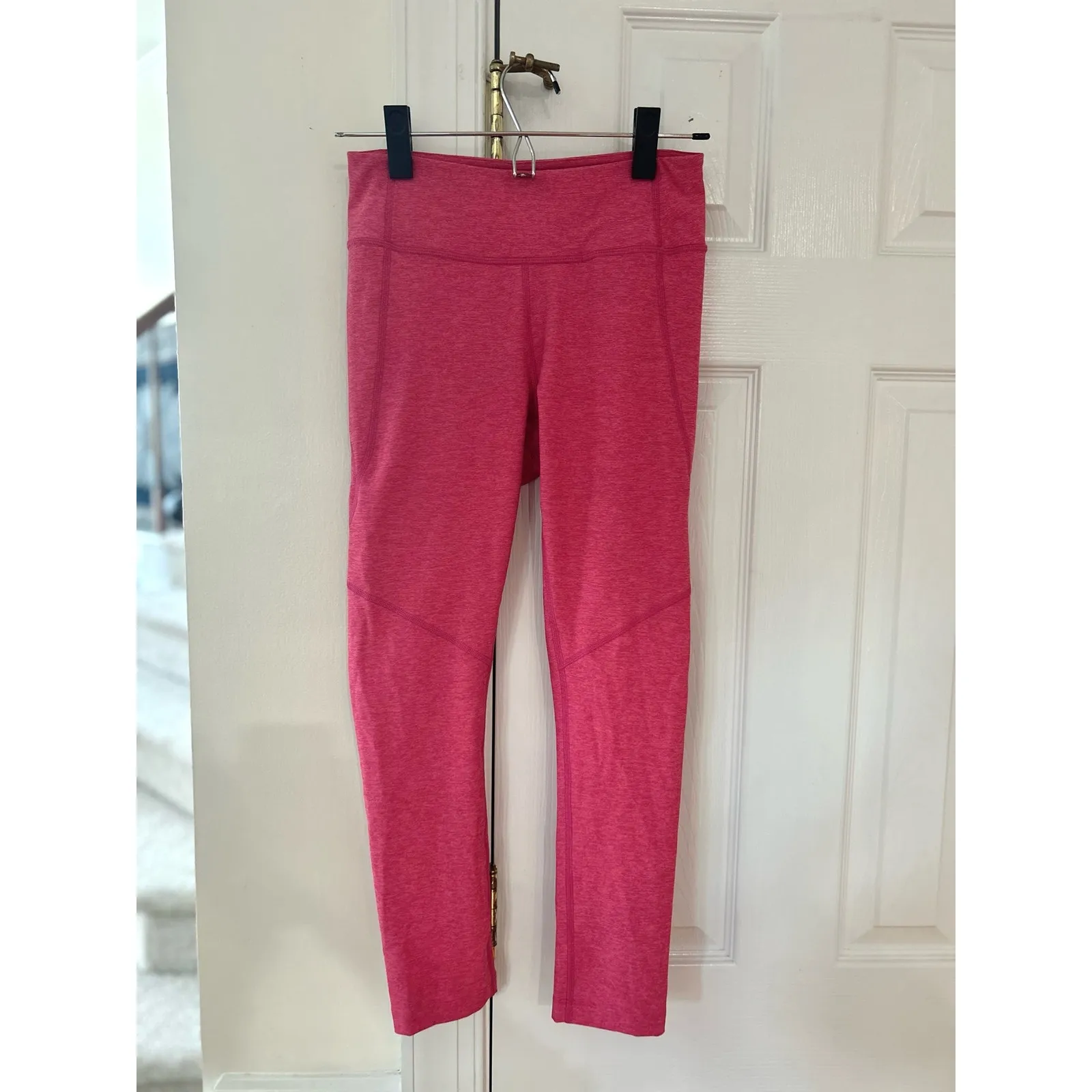 NWT Outdoor Voices Flamingo Hot Pink Warm Up Leggings - Image 2