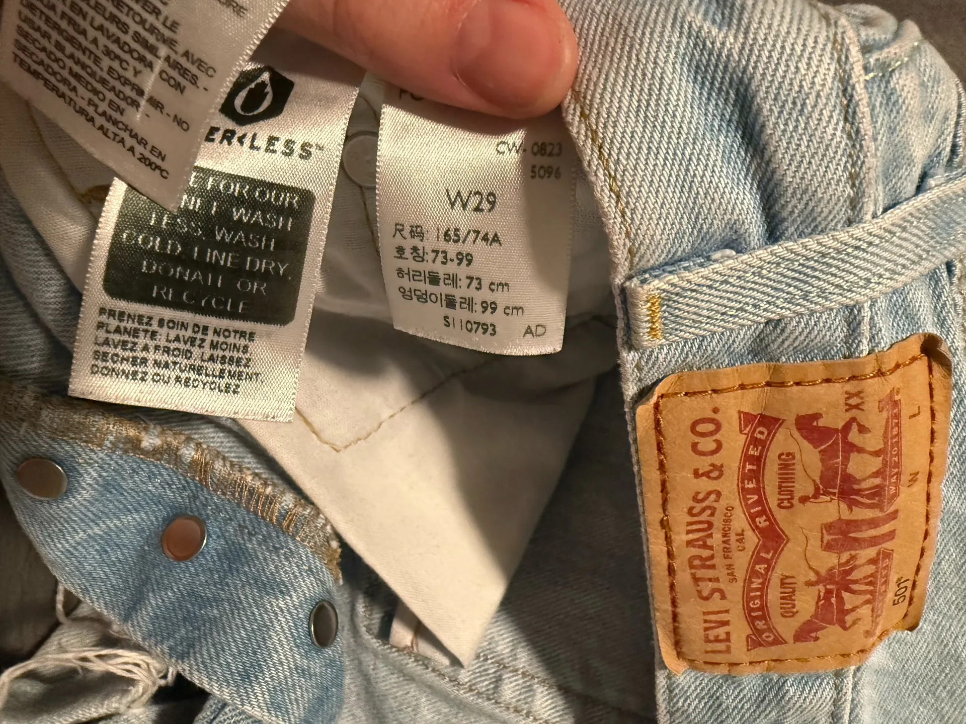 Levi’s 501 Shorts Denim High-Rise - Image 3