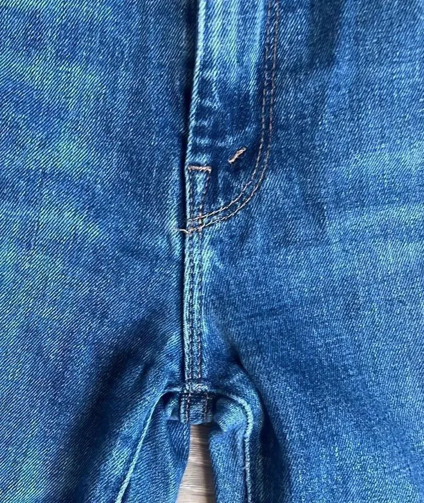 MOTHER HIGH WAISTED LOOKER ANKLE FRAY Nature Tune Up Blue Size 28 - Image 7