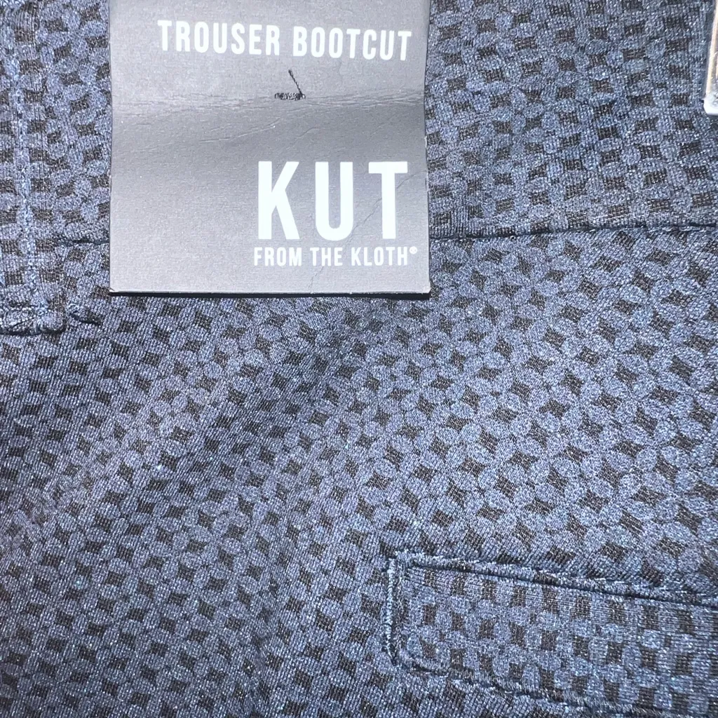 Kut from the Kloth Black/Navy Blue Boot Cut Pants Size 24W - Image 6