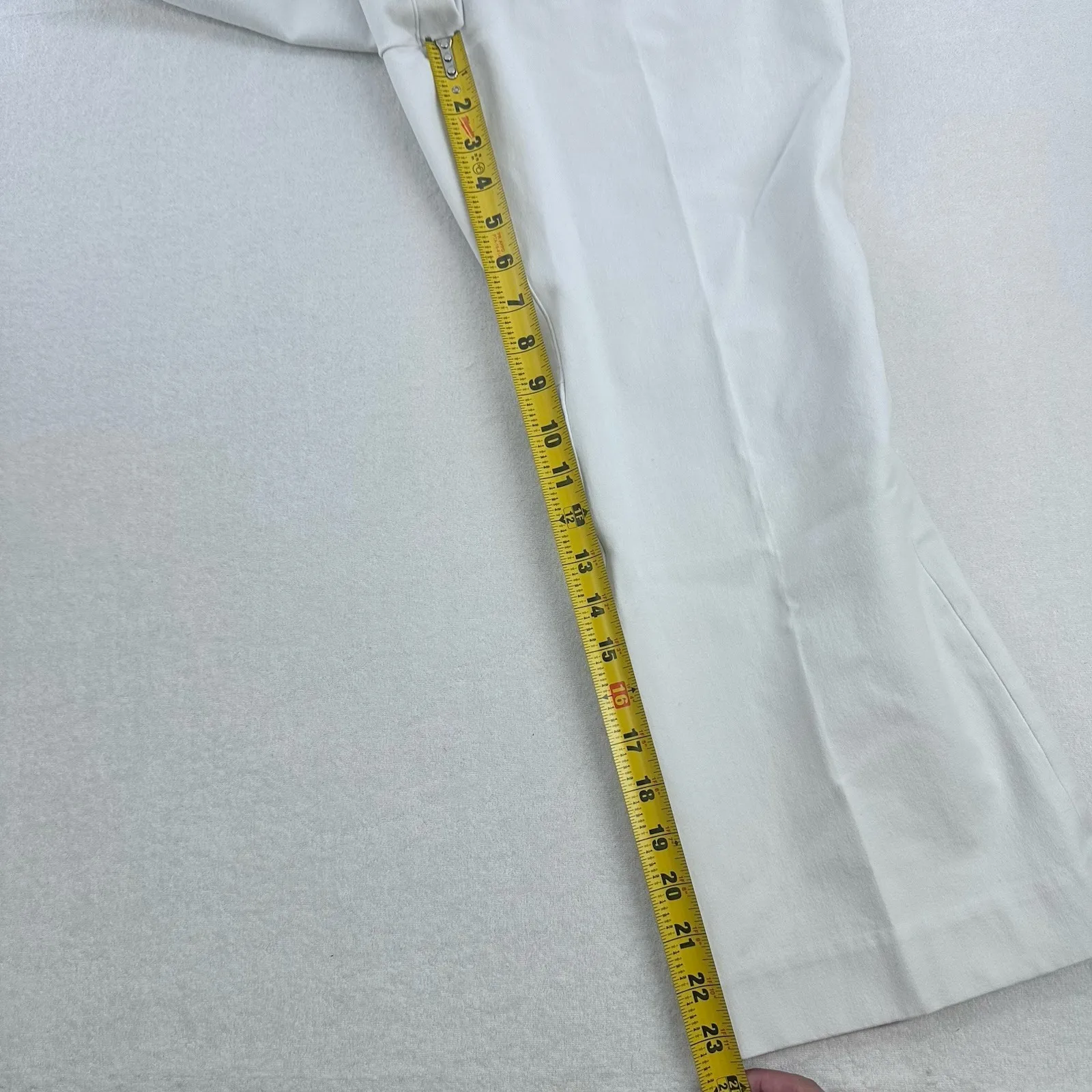 Spanx Slim Straight Pull On Pants Classic White Pants size L - Image 12