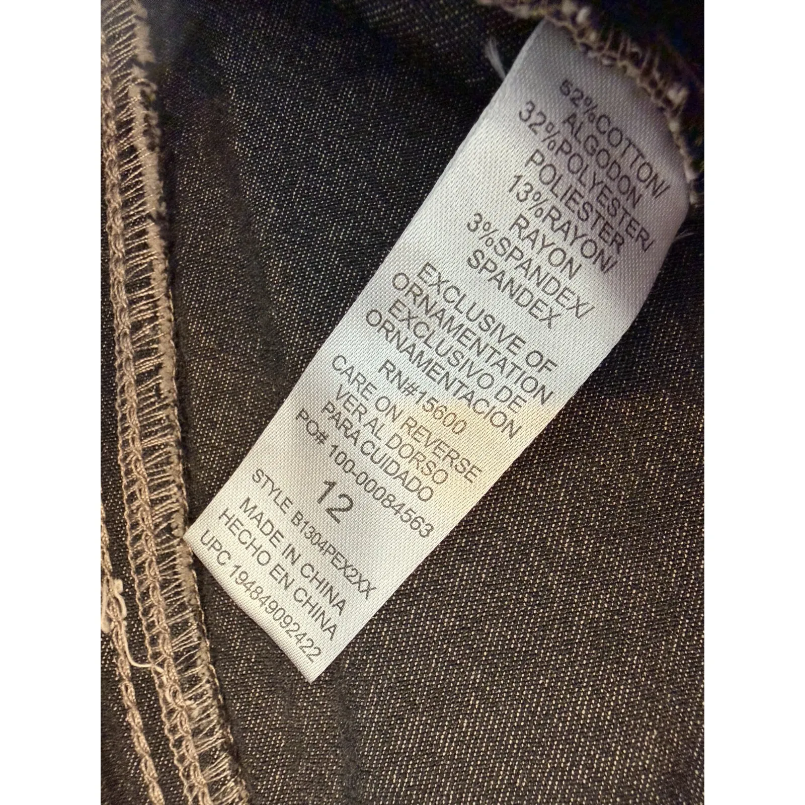 Democracy Pull On Pants size 12 Ab Technology Skinny Ankle Pant Stretch Jeans - Image 4