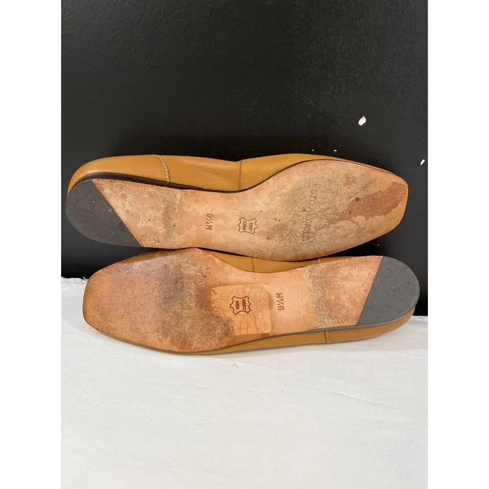 Enzo Angiolini Liberty Womens Tan Leather Loafers Size 9.5M SKU 6470 - Image 3