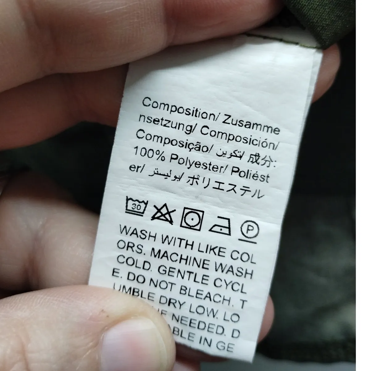 SHEIN Curve Size 2XL Green White Abstract Swirl Long Sleeve Button-Up Shirt - Image 6