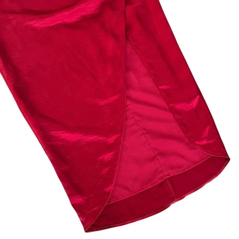 Lovers and Friends‎ Renata Midi Dress in Cherry Red - Image 6