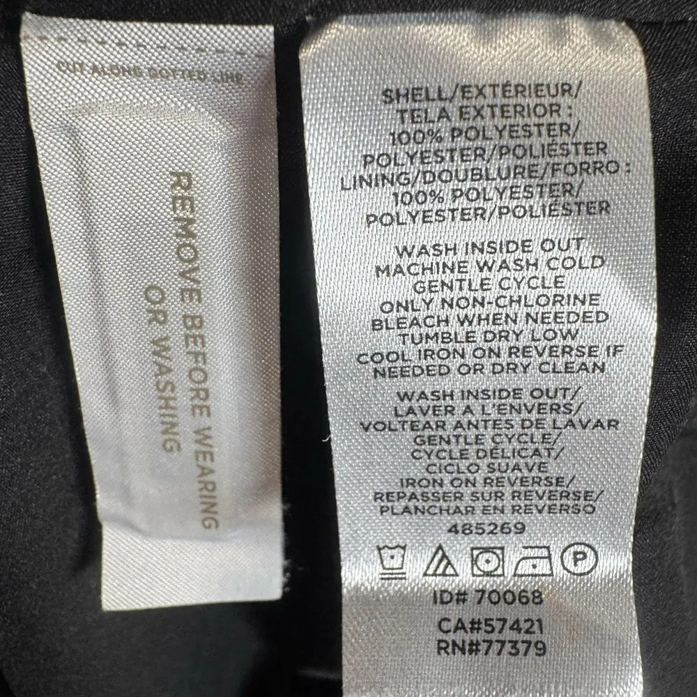 Ann Taylor black metallic fringe sequin tweed pencil skirt size 12 NWOT - Image 6