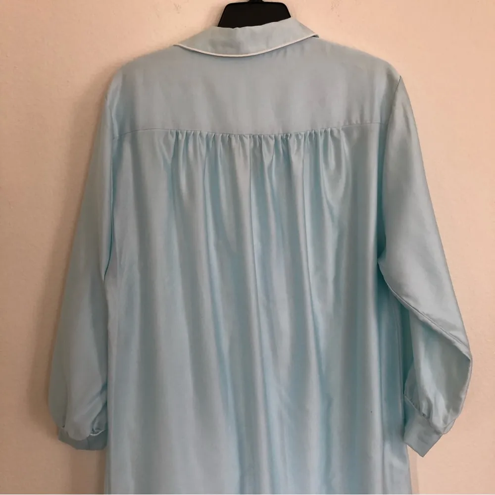Vintage Christian Dior Lingerie x Neiman Marcus Blue Night Gown M - Image 5