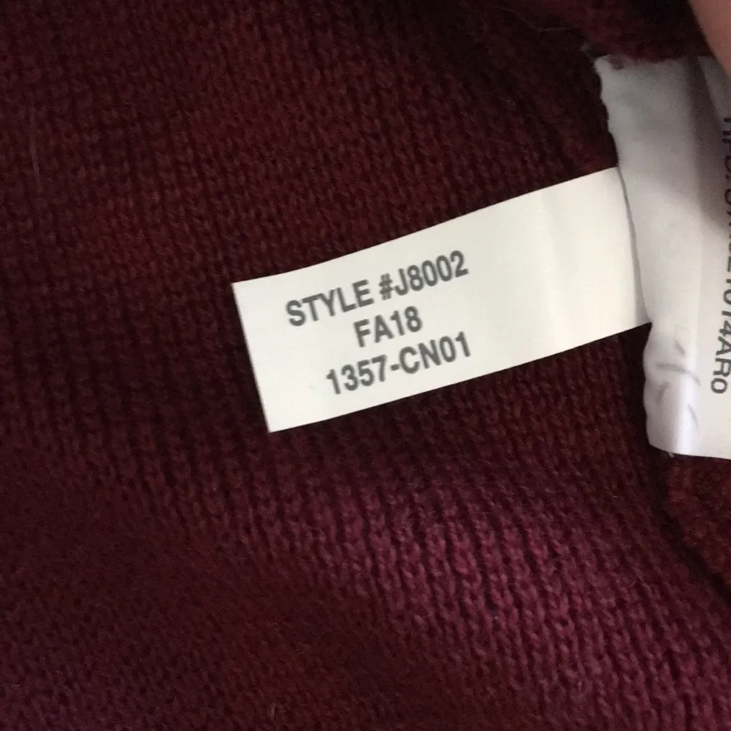 J. Crew Knit Pullover Sweater Blazer w/Pockets S Red - Image 9