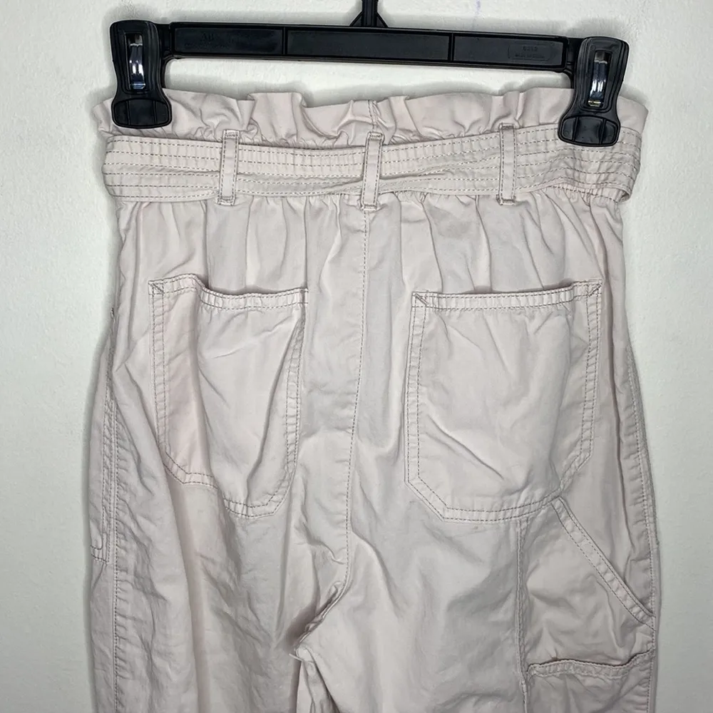 Abercrombie & Fitch paperbag ultra high waist front tie carpenter pants size XS - Image 5