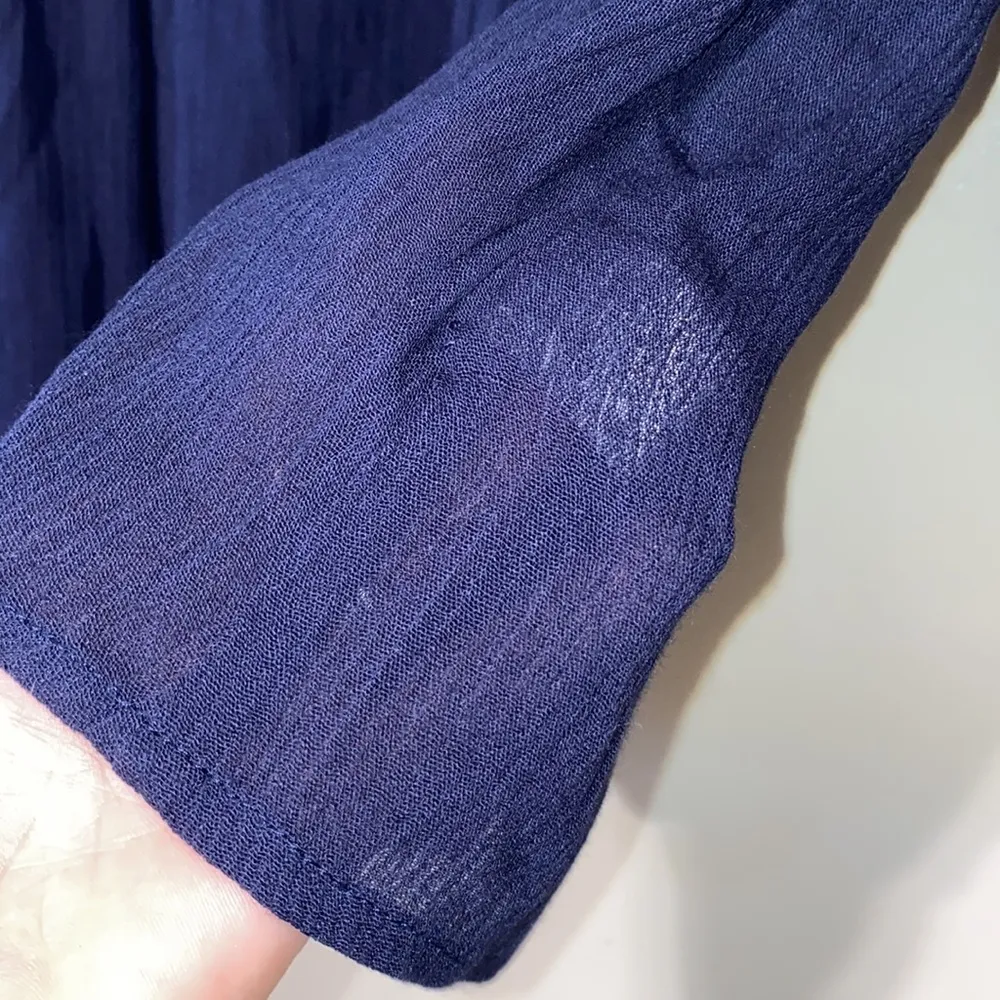 Skies Are Blue medium embroidered v-neck top - Image 2