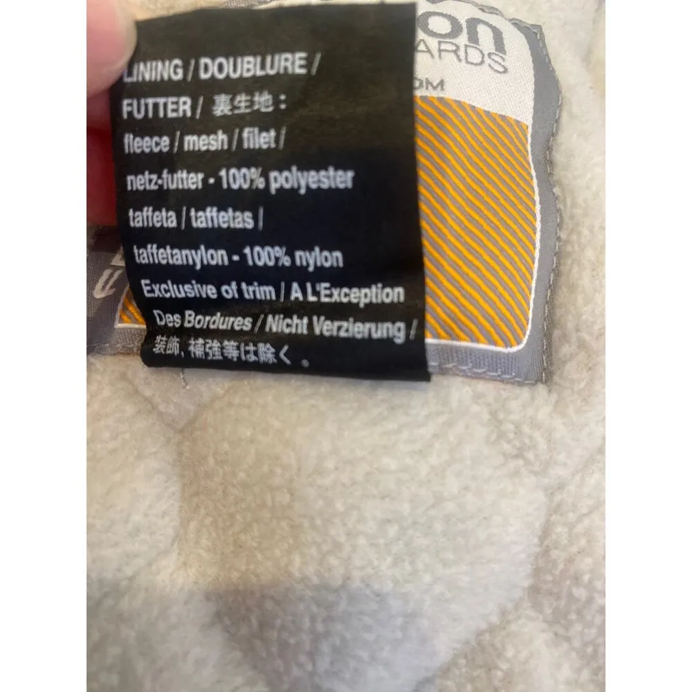 Burton Formula Gray Lime Green Snowboarding Jacket Sz M Fleece Lined Winter Warm - Image 9