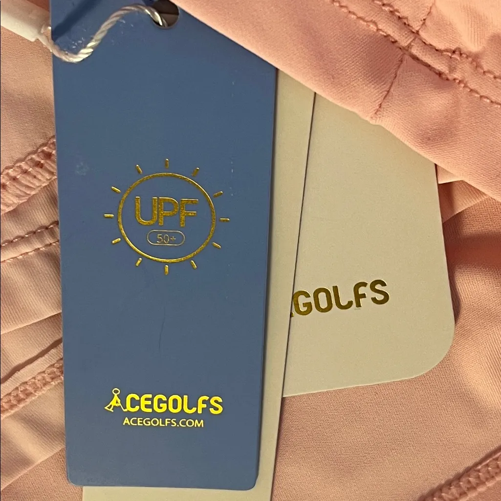 ACEGOLFS Golf Athletic Pink Skort UPF50+ Basic 16” Size Small NWT - Image 5
