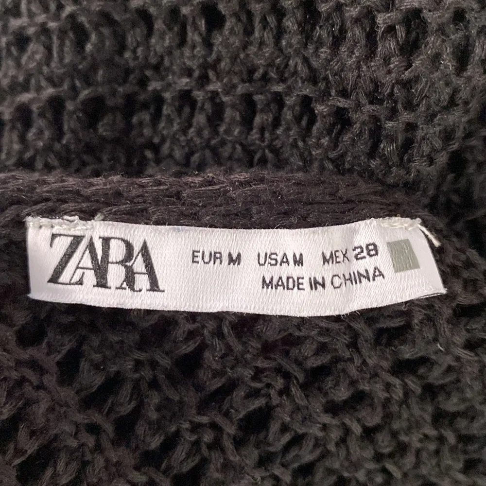 ZARA FRINGED CROCHETED DRESS OPEN BACK Size Medium (See Description) - Image 7