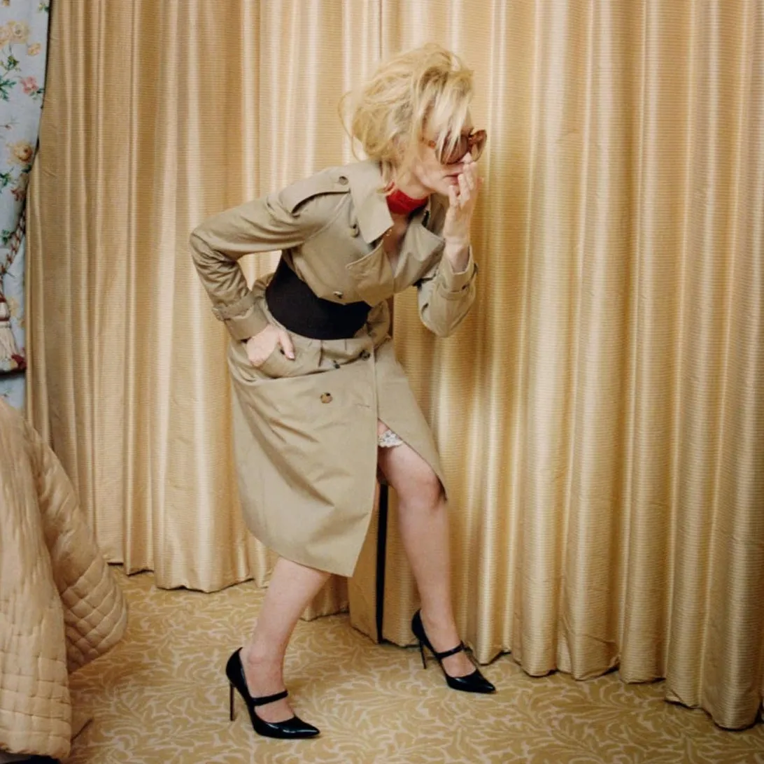 Burberry Runway Corset-Belt Gabardine Trench Coat New Size 6 - Image 6