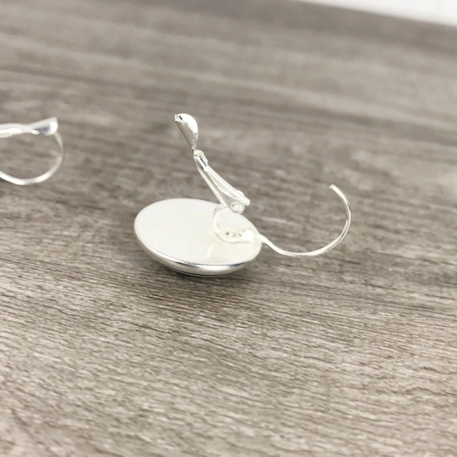 Moroccan Tile Blue and White Boho Earrings - Image 3