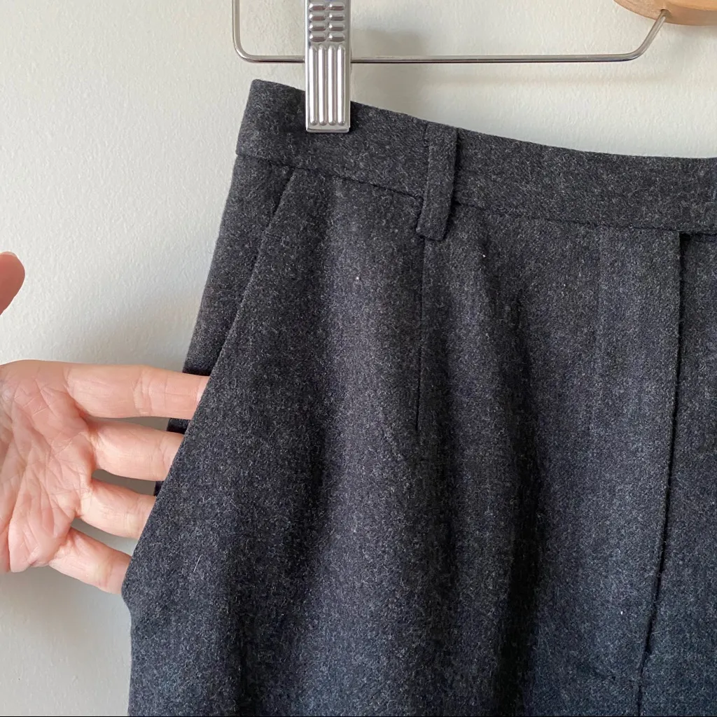 Pendleton Vintage High Waisted Wool Trouser Pants Charcoal Gray Size 8 - Image 4