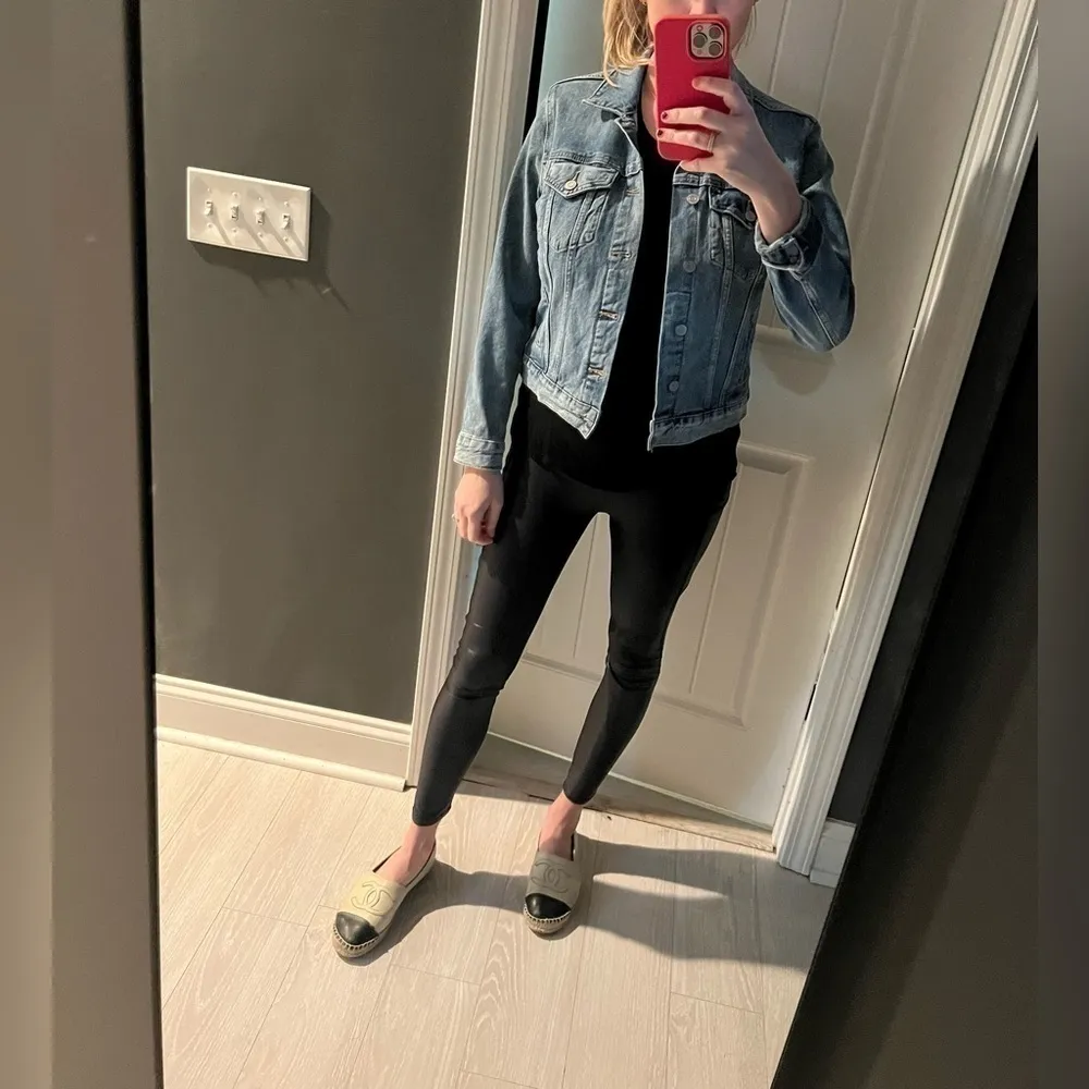 Like New Lucky Brand Trucker Denim Jacket, Small, blue - Image 2