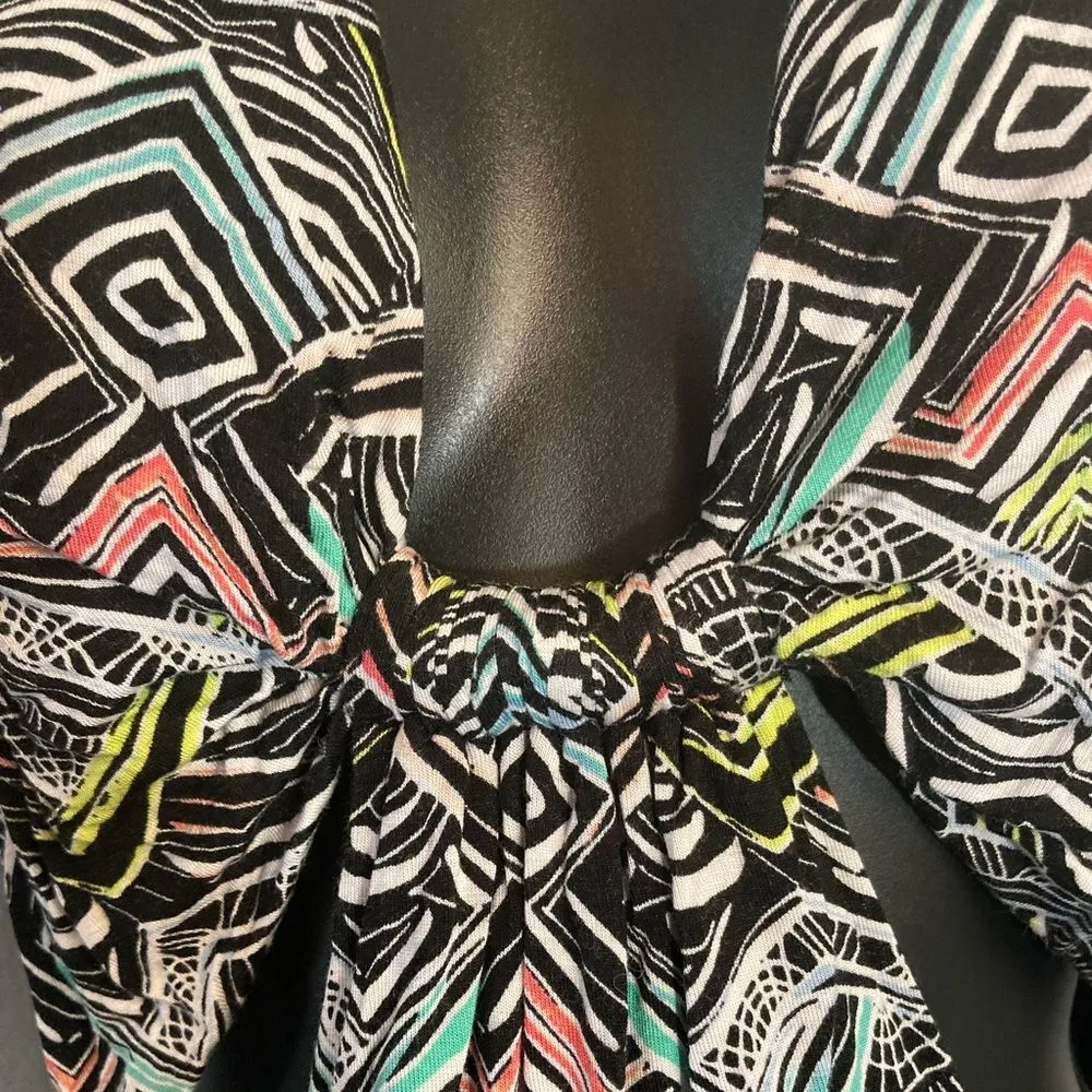 Guess black multicolored cut out dress - Image 5