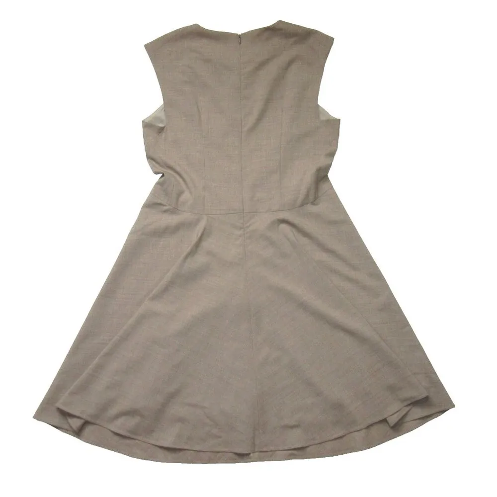 NWT MM. Lafleur Toi in Rye Tropical Stretch Wool Fit & Flare Dress 16 - Image 5