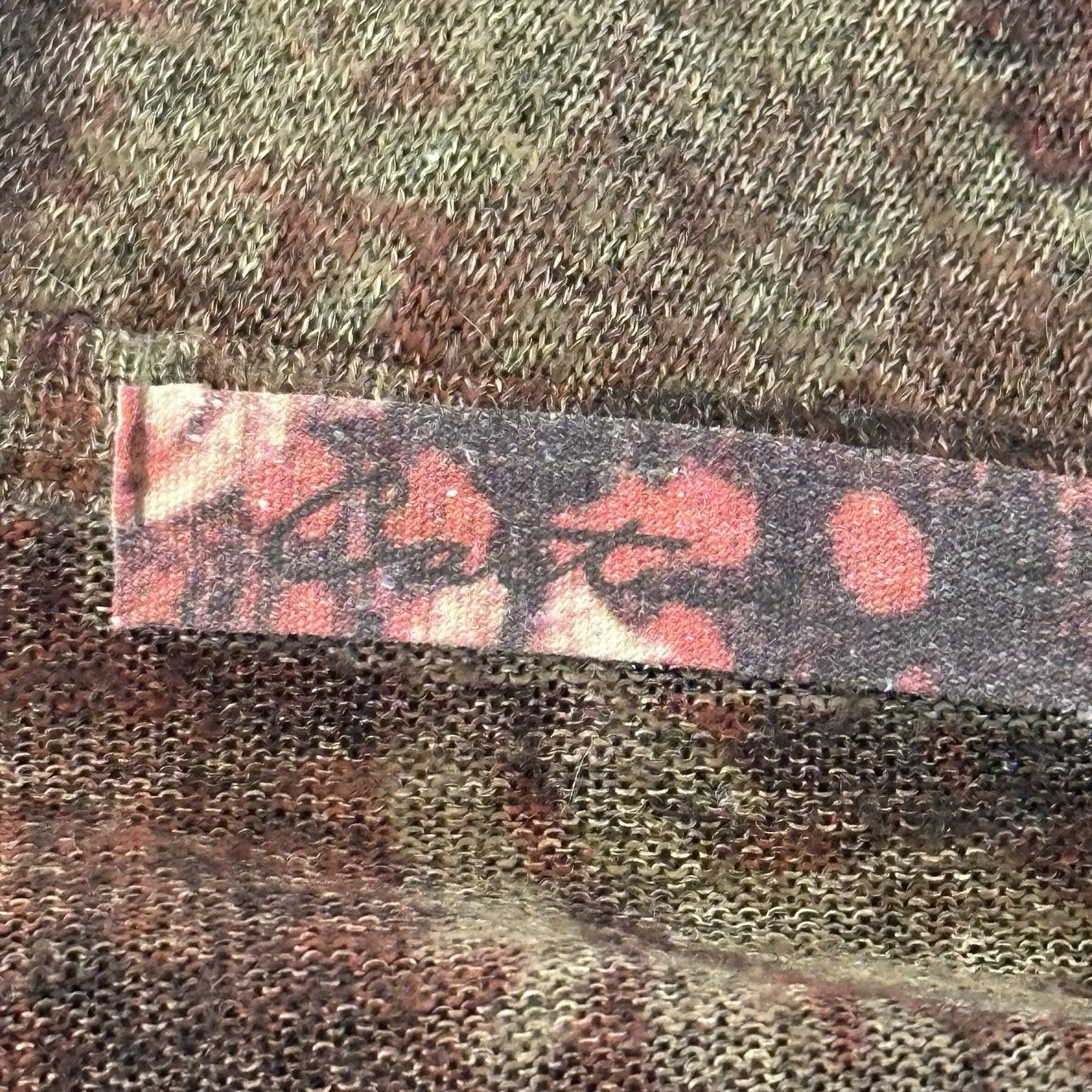 Cactus Boho Women’s Tunic Shirt Scoop Neck Top Flared Hem Long Sleeve Brown Size M - Image 9