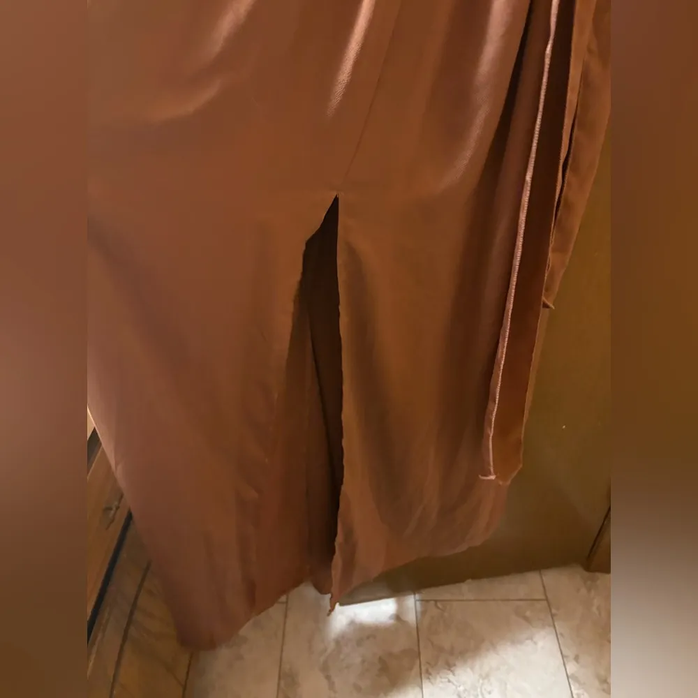 Sicily Satin Wrap Maxi Dress - Image 6