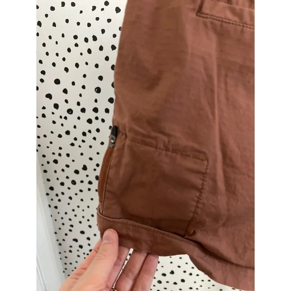 Ripstop Women's Clay Brown Shorts with Zip Pockets - Image 4