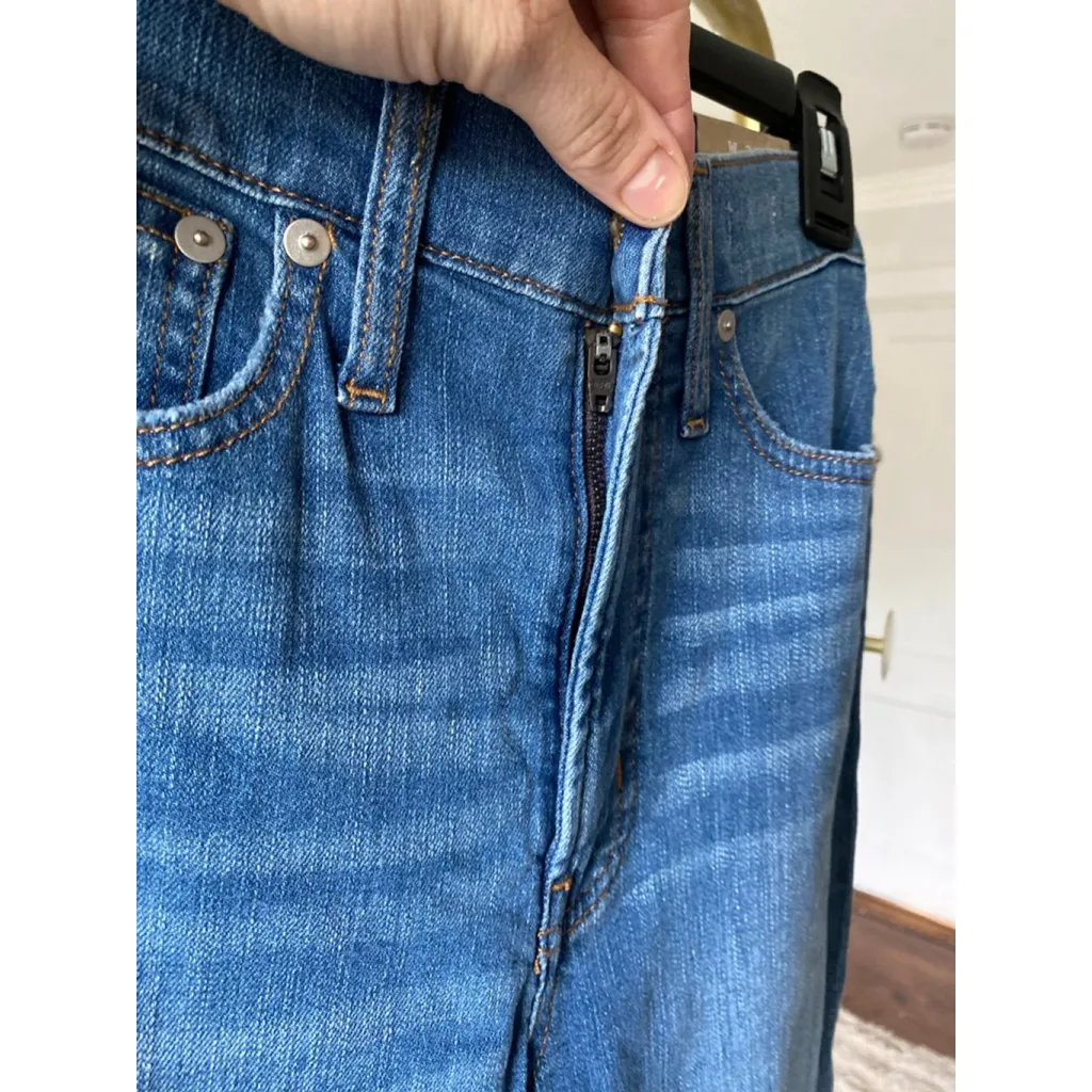 NWT Madewell High Rise Denim Jeans Perfect Vintage Crop Light Wash 23 Clean Girl - Image 7