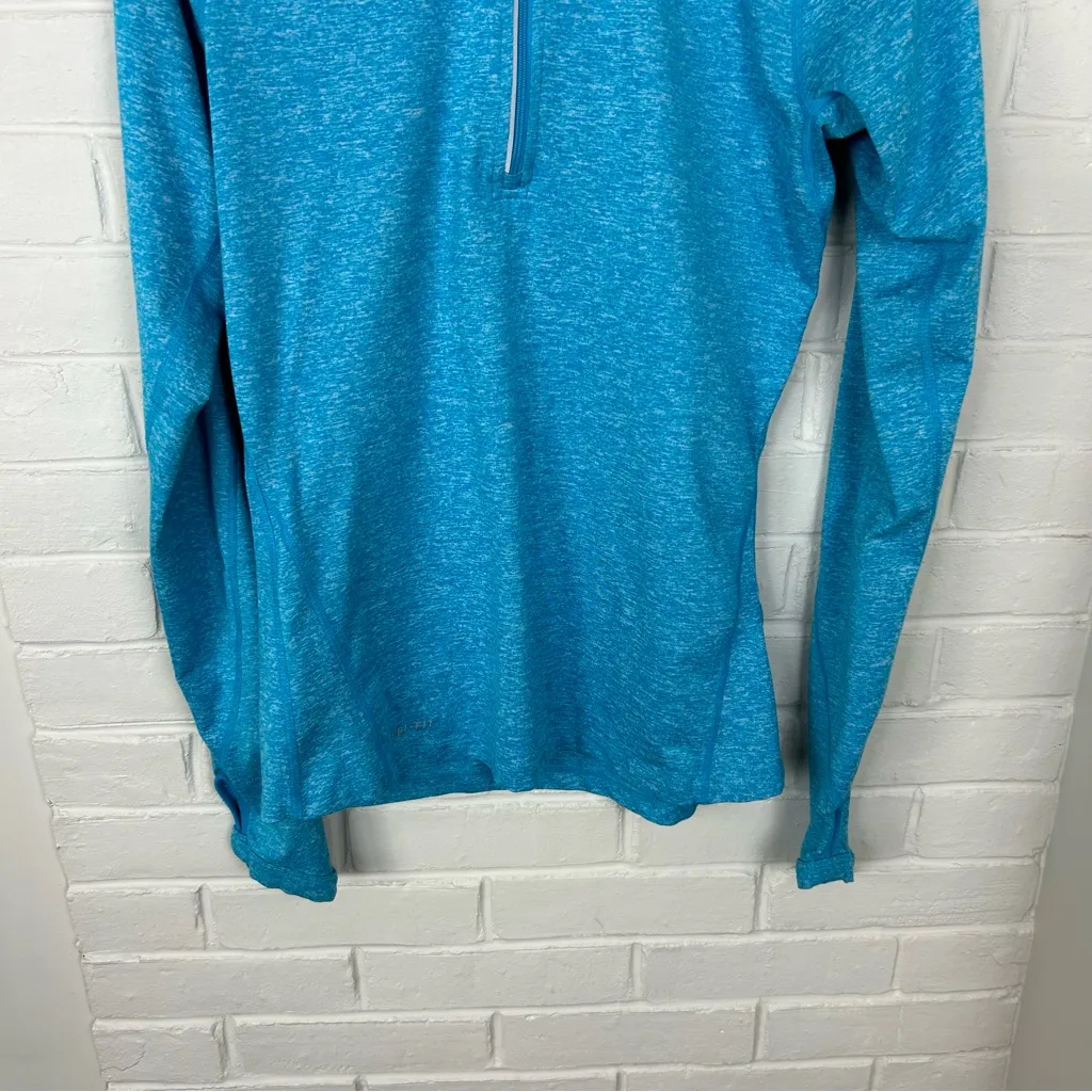 Nike Running Dri Fit Blue Activewear Quarter Zip Size XS - Image 4