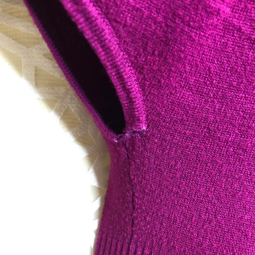 Bebe Purple Cold Shoulder Open Back Halter Top - Image 5