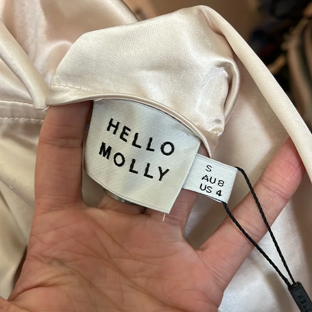 Hello Molly Heavy Hearts Dress - Oyster - Image 3